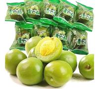 Crispy and juicy green plums, sour and sweet refreshing plums, fresh plums, dried fruits, peach preserved fruit, dried plums, healthy fruit snacks, casual snacks, vegetarian (250g)