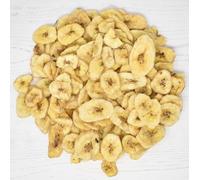 Crispy Banana Chips 1 kg - Crunchy Sweet Dried Banana Snack | Natural & Tasty | Vegan & Gluten Free | No Added Sugar | Packed in the UK | Healthy Fruit Snack for Kids & Adults