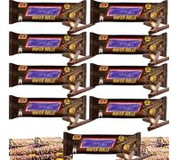 Crispy Chocolate-Covered Wafer Snack Rolls 24g - Wafer Rolls Filled With Smooth Caramel & Coated in Rich Milk Chocolate (5 x Crispy Rolls 24g)