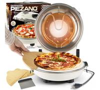 Crispy Crust Pizza Oven by Granitestone - Electric Pizza Oven Indoor Portable, 12 Inch Indoor Pizza Oven Countertop, Pizza Maker Heats up to 800˚F for Stone Baked Pizza at Home - Cream