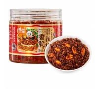 Crispy dried chili flakes with peanuts, perfect with rice or beer, 160g | Authentic Sichuan and Chongqing Crispy Chili Peppers Perfect with Drinks Ready to Eat (Open the Can)