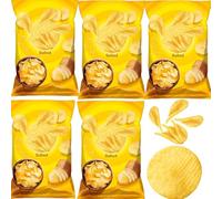 Crispy Flavoured Potato Chips - Salted, Fromage, Paprika, Mushroom & Cream, Sour Cream & Onion - 130g - Assorted Snack Pack - Lys (15 x Pack, Salted)