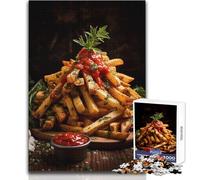 Crispy French Fries Food Puzzle for Teenagers 1000 Pieces Learning through Play Experience Heartfelt Special Occasion Gift Size 50x75cm