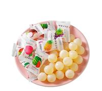 Crispy fresh milk fruit gummy candies,Watermelon,pineapple,peach,grape and taro filled milk candy,Fudge,Confectionery,Sweets,Toffees,Vegan,Delicious Chinese snack gifts (20 packs)