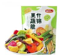 Crispy Fruits and Vegetables 168g/bag, Dried Fruits and Vegetables, Mixed Fruits, Dried Fruit Chips, Kra, Bananas, Cucumbers, Purple Sweet Potatoes, Vegetarian, Fruit Snacks, Chinese Snack (1bag)