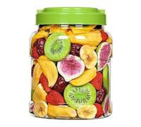 Crispy Fruits and Vegetables, Dried Fruits and Vegetables 250g/Can, Mixed Fruits, Dried Fruit Chips, Okra, Radish, Banana, Durian, Fig, Crispy Fruit Snacks, Chinese Snack Gift Package (2 Cans)