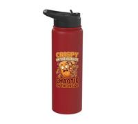 Crispy on the Outside, Chaotic on the Inside. Stainless Steel Insulated Water Bottle