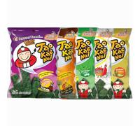 Crispy Roasted Seaweed Snack - Healthy Crunchy Asian Snack, Low Calorie Superfood Sheets, Assorted Pack 32g (Pack of 5)