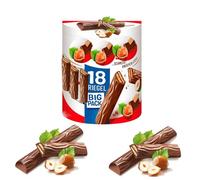 Crispy Wafer Texture Chocolate Box - 18 x Packs in a Box - Smooth Nougat Cream Filling