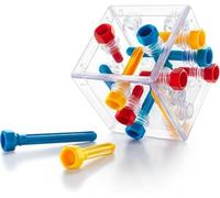 SmartGames Criss Cross Cube Puzzle Game, 1 Player, 80 Challenges, 8+ Years, Blue, Yellow, Red