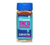 CRISTA Mexican Taco Seasoning for Taco, Enchilada & Burrito | Premium Herbs & Spices Blend with authentic Mexican Flavours | Zero added Colours, Fillers, Additives & Preservatives | Vegan | 45 gms