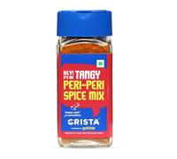 CRISTA Tangy Peri-Peri Spice Mix | Exotic Spices | Multi-purpose Seasoning | Trans Fat Free | Vegan | Zero added Colours, Fillers, Additives & Preservatives | 45 gms