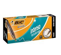 Cristal Ballpoint Stick Pen, Black Ink, Bold, Dozen