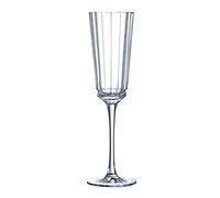Cristal d'Arques - Macassar Collection - 6 Kwarx Champagne Flutes, 17 rilliance and Complete Transparency - Haute Couture Art Deco Inspiration - Superior Strength - Lead