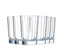 Cristal d'Arques - Macassar Collection - High Shape Glasses 36cl, Glossy and Very Durable, Pack of 6 - Reinforced Packaging, Suitable for Online Sale