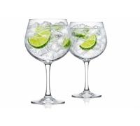 Cristal D'arques Ultime Crystal Gin Glasses Set of 2 - Balloon Bowl Gin Glass Gift Set, 700ml Wide Bowl Crystalline, Elegant French Design, Dishwasher Safe