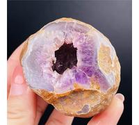 Cristal Stone, Natural Amethyst Crystal Agate Cave Decor Multicolor(Clear)