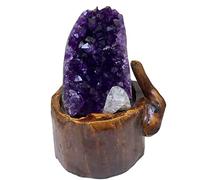 Cristal Stone, Uruguay Amethyst Quartz Rock Natural Raw for Witchcraft Decor Feng Shui 1.1-6.6 lbs(1.1lbs)