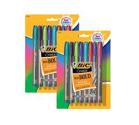 Cristal? Xtra Bold Fashion Ballpoint Pen Medium Point (1.6mm) Assorted Colors 24 Per Pack 2 Packs