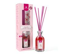 Cristalinas 180ml Cherry Blossom Dream Air Fresheners for Home - Reed Diffusers for Home - Home Fragrance Lasts up to 16 weeks - Room Diffuser Sticks with Coloured Fragrance Oil