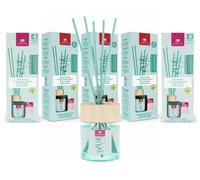 Cristalinas 35ml Ocean Breeze Reed Diffusers for Home - Fragrance Lasts up to 8 weeks - Room Diffuser Sticks with Coloured Fragrance Oil - Pack of 5