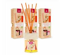 Cristalinas 35ml Orange Blossom Air Fresheners for Home - Reed Diffusers for home - Home Fragrance Lasts upto 8 weeks - Room Diffuser Sticks with Coloured Fragrance Oil - Pack of 3