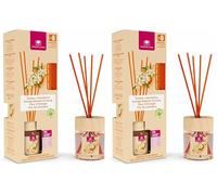 CRISTALINAS Air Freshener, Reed Diffuser, 40ml / 8 weeks, 0% alcohol, Orange Blossom & Honey (Pack of 2)