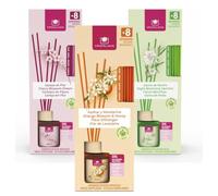 Cristalinas - Floral Air Freshener Reed Diffuser Bundle, Orange Blossom & Honey, Night Blooming Jasmine, Cherry Blossom, Pack of 3 x 35ml, 8 Weeks