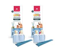 CRISTALINAS Pet Odour Eliminating Reed Diffuser Refills Fresh Air Scent - 2 x 30ml Home Air Freshener Refills and Reeds - Each Refill Lasts Upto 4 Weeks - Reed Diffuser Refill for Home - Pack of 2