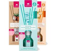 Cristalinas - Summer Air Freshener Reed Diffuser Bundle, Tropical Coconut, Fresh Ocean Breeze and Orange Blossom & Honey, Pack of 3 x 35ml, 8 Weeks