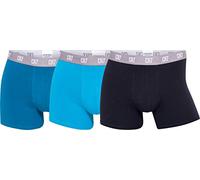 Cristiano Ronaldo CR7 Mens 3-Pack Cotton Trunk Boxer Briefs - Navy/Blue/Light Blue - M
