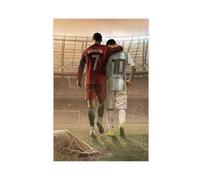 Cristiano Ronaldo E Lionel Messi Cenas Canvas Poster Wall Art Decor Print Picture Paintings for Living Room Bedroom Decoration 12x18inch(30x45cm)