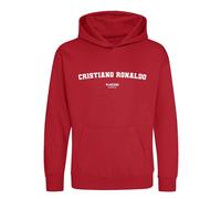 Cristiano Ronaldo Kids Hoodie - Red / 9-11 years