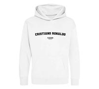 Cristiano Ronaldo Kids Hoodie - White / 12-13 years