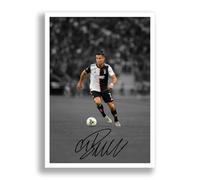 Cristiano Ronaldo Legend Signed Photo Poster Print Picture Display Autograph Memorabilia for football fans Gift Manchester United Real Madrid Juventus Portugal (Juventus A4 poster only)