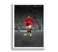 Cristiano Ronaldo Legend Signed Photo Poster Print Picture Display Autograph Memorabilia for football fans Gift Manchester United Real Madrid Juventus Portugal (Man United A4 poster only)
