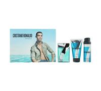 Cristiano Ronaldo CR7 Origins Gift Set 100ml EDT Spray + 150ml Shower Gel + 150ml Body Spray