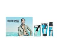 Cristiano Ronaldo CR7 Origins Gift Set 100ml EDT Spray + 150ml Shower Gel + 150ml Body Spray