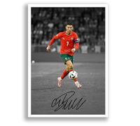 Cristiano Ronaldo Portugal Signed Photo Poster Print Picture Display Framed Autograph Memorabilia Gift Al Nassr (A4 Poster Only)