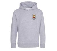 Cristiano Ronaldo World Cup Sticker Kids Hoodie - Gray / 3-4 years