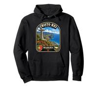 Cristo Rei Madeira Portugal Vintage Portuguese Island Travel Pullover Hoodie