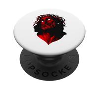 Cristo Rojo Religioso Jesucristo Salvador Redentor Mesías PopSockets Adhesive PopGrip