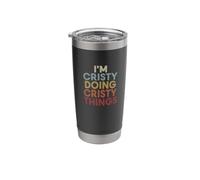 Cristy Name Cristy Personalized Name First Given Stainless Steel Insulated Tumbler