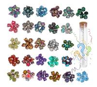 CRITALLIC 7PCS DND Dice Set,Handmade Sharp Edge Dice Set Mystery Blind Box D&D RPG Polyhedral Resin Dice,for Dungeons and Dragons TTRPG Games Roleplaying Games Pathfinder