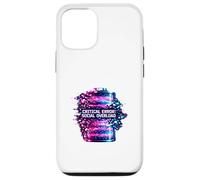 Critical Error Social Overload Battery Low Tech Humor Case for iPhone 12/12 Pro