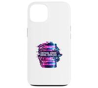 Critical Error Social Overload Battery Low Tech Humor Case for iPhone 13