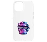Critical Error Social Overload Battery Low Tech Humor Case for iPhone 15