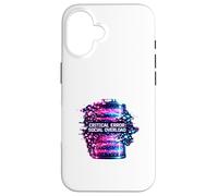 Critical Error Social Overload Battery Low Tech Humor Case for iPhone 16