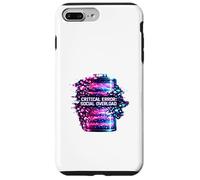 Critical Error Social Overload Battery Low Tech Humor Case for iPhone 7 Plus/8 Plus