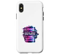 Critical Error Social Overload Battery Low Tech Humor Case for iPhone X/XS